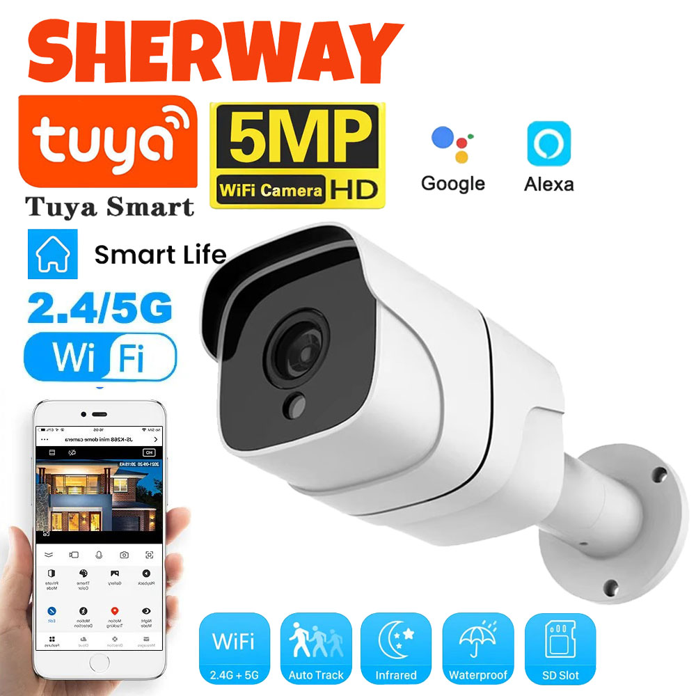 Smart Home Battery Camera Ezviz - Tuya 5G Wifi IP Camera Outdoor