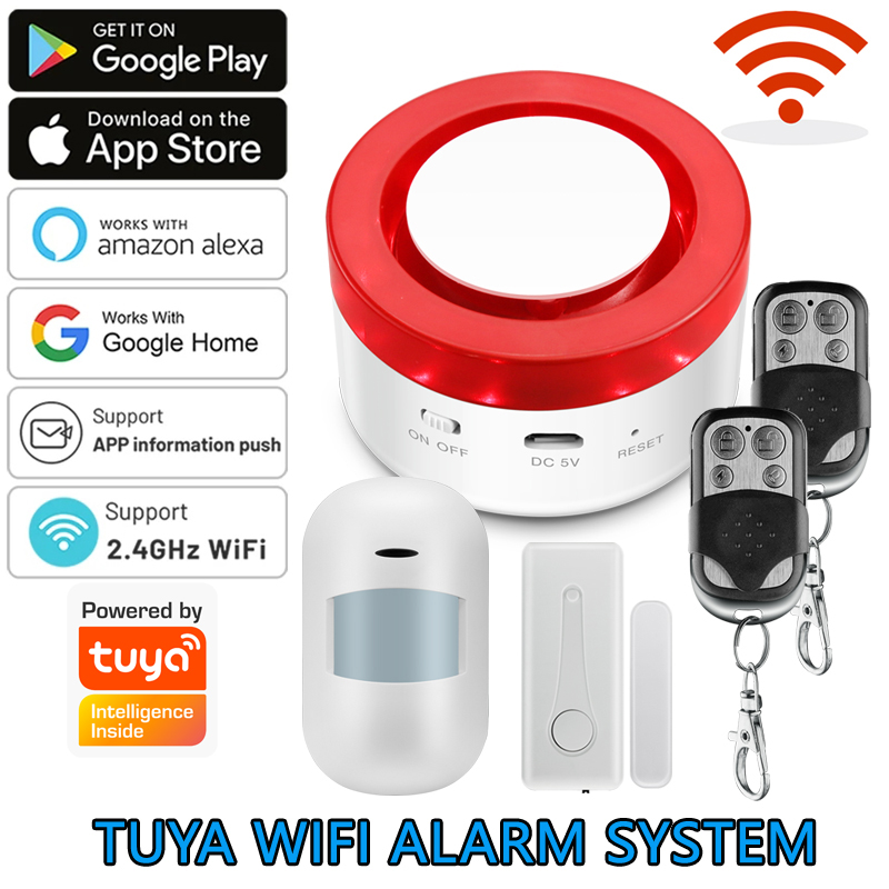 Home Automation Kit - WiFi Tuya Home Alarm System 120DB