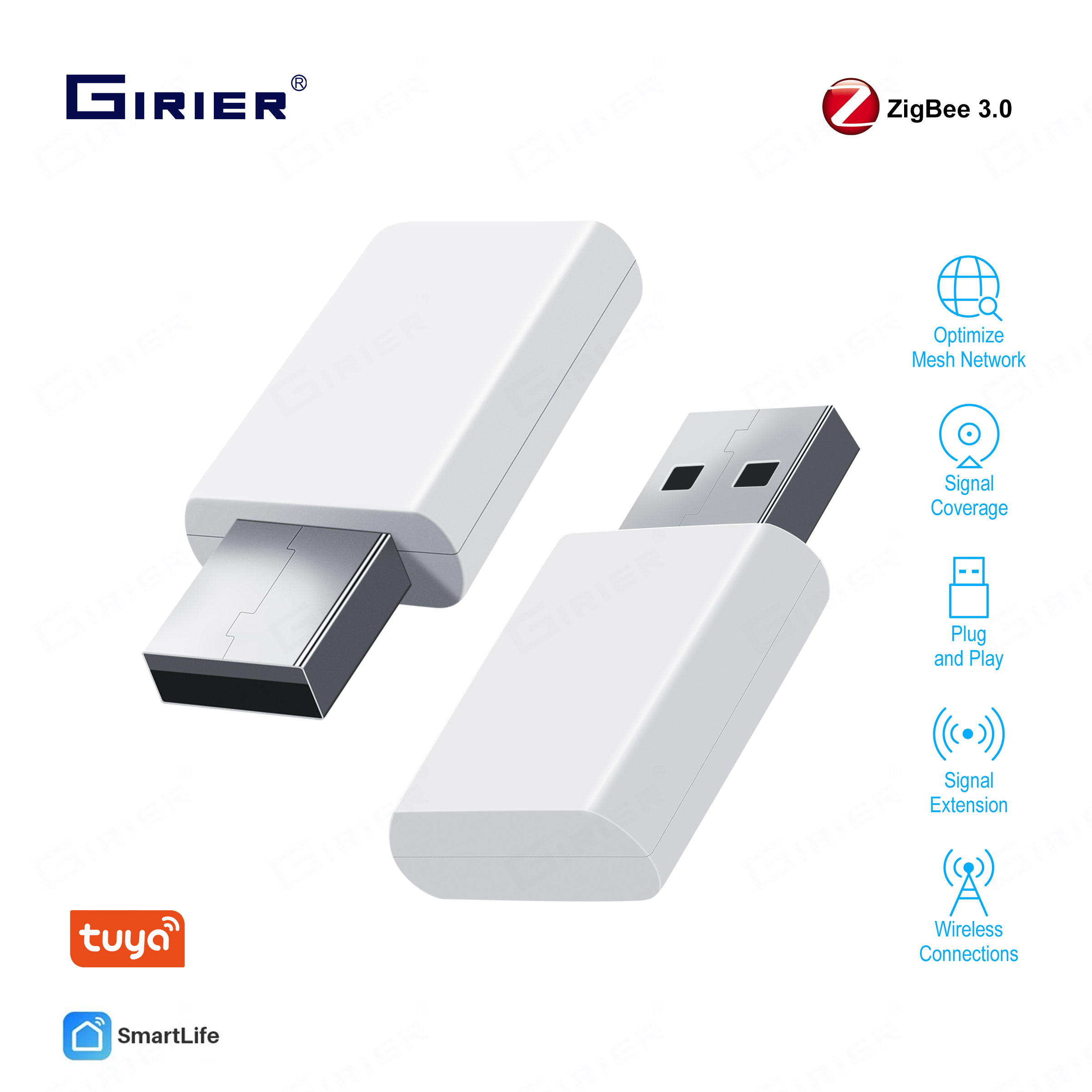 Smart Home Hub Device - GIRIER ZigBee Repeater Amplifier USB Signal