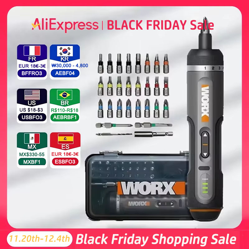 Smart Home Micro Bit - WORX WX242 Mini Electrical Screwdriver Set