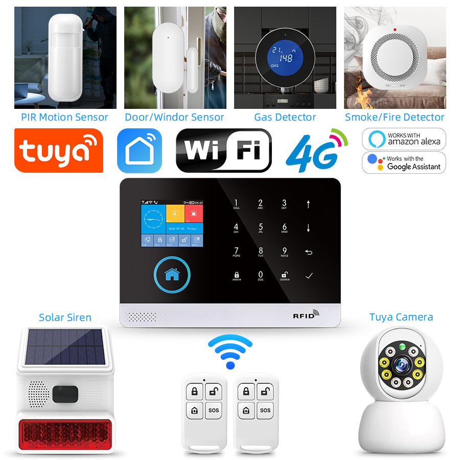 Home Automation Kit - 4G GSM Wifi Wireless Home Alarm