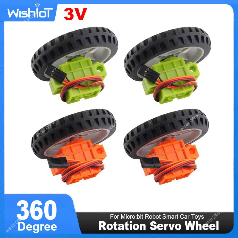 Smart Home Micro Bit - 4PCS Geekservo Rotation Servo Wheel Compatible