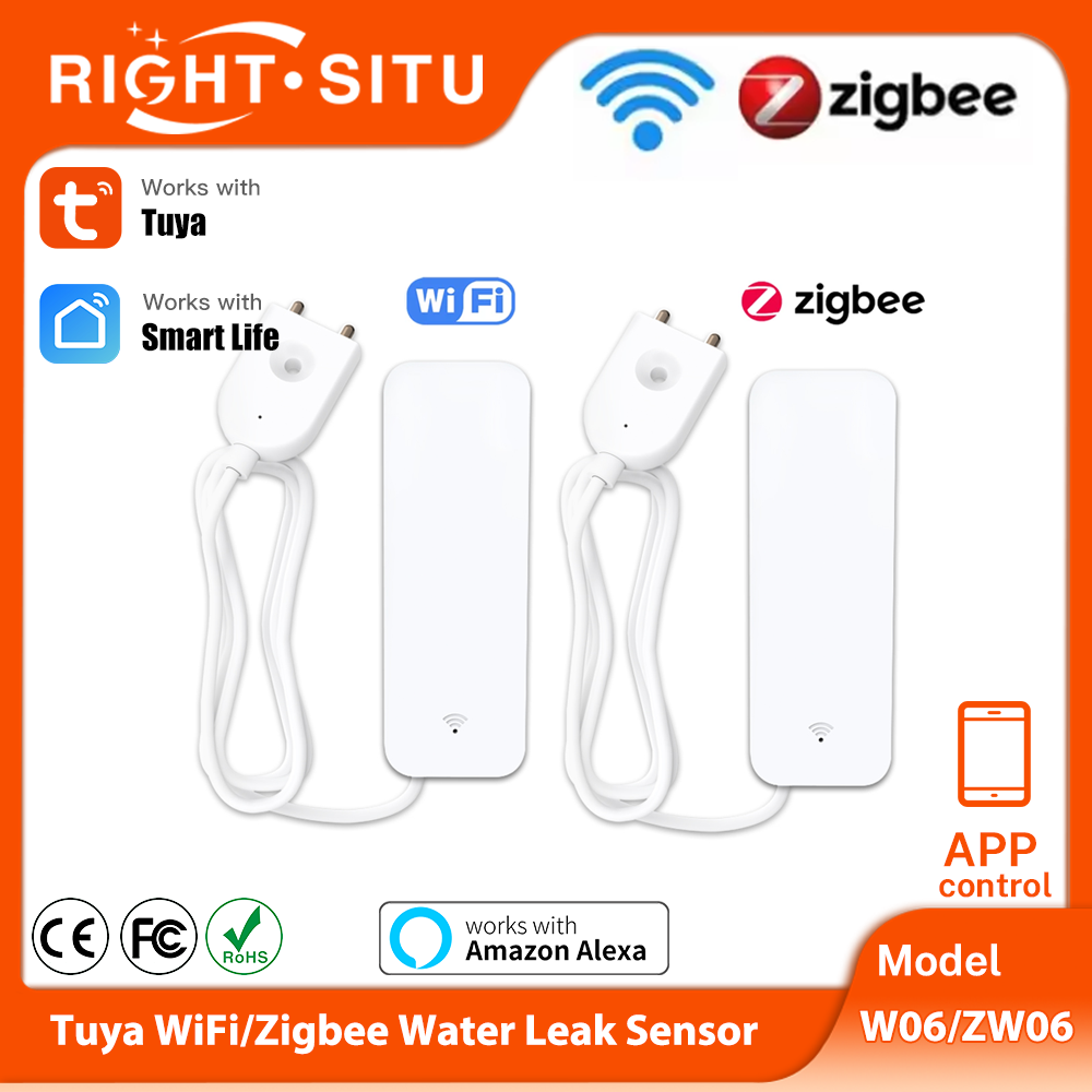 Smart Home Setup - Tuya WiFi Zigbee Water Sensor Smart