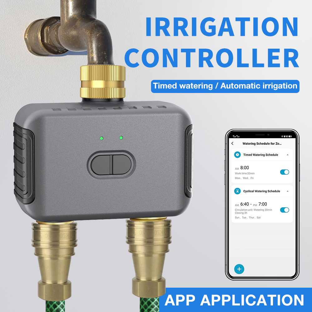 Smart Home Tuya - Tuya 2 Zone Watering Timer Garden