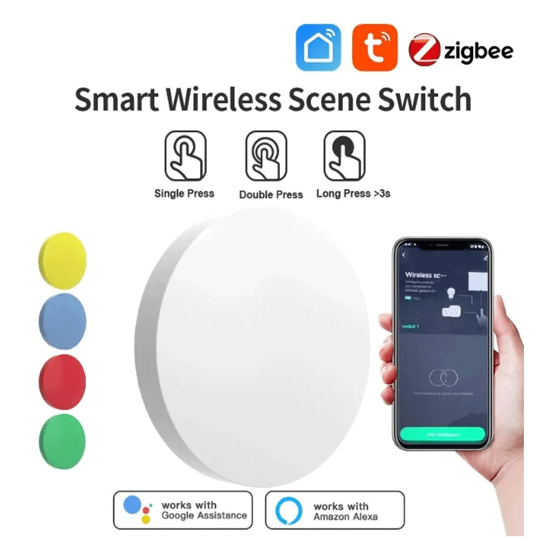 Tuya ZigBee Smart Wireless But - Smart Home Tuya 评论和价格