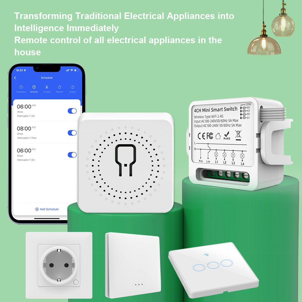 Tuya WiFi Smart Switch 1/2/3/4 - Smart Home Tuya 评论和价格