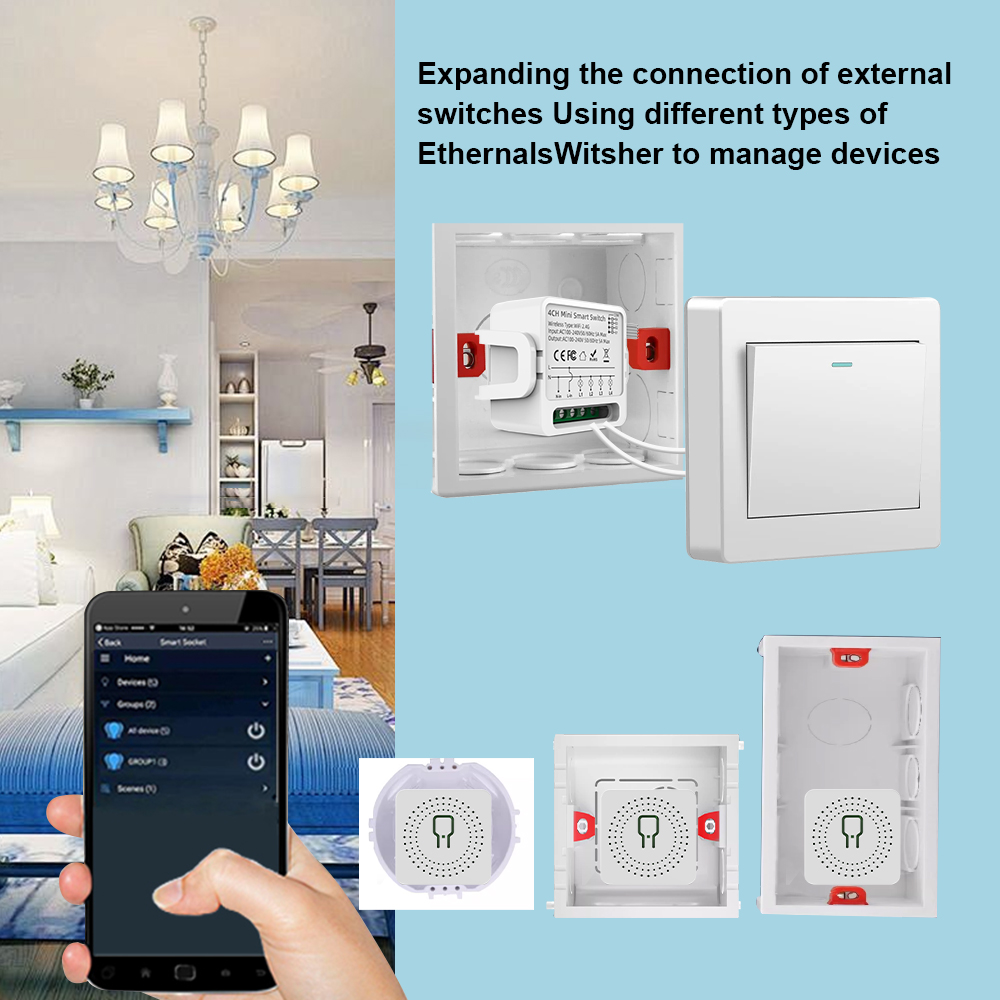 Tuya WiFi Smart Switch 1/2/3/4 - Smart Home Tuya 评论和价格