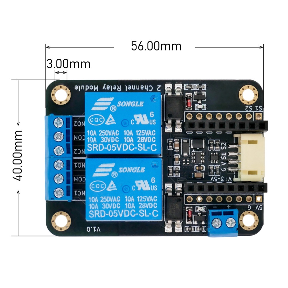 2CH Relay Module Input5V Activ - Smart Home Micro Bit 评论和价格