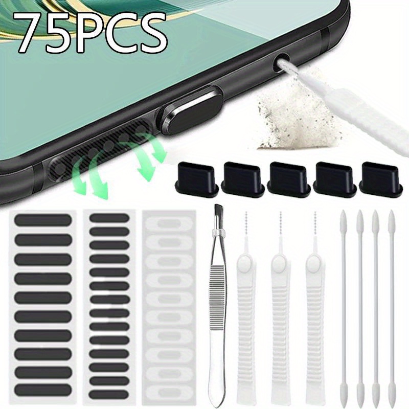 75pcs Phone Charging Port Clea - Smart Home Xiaomi 评论和价格