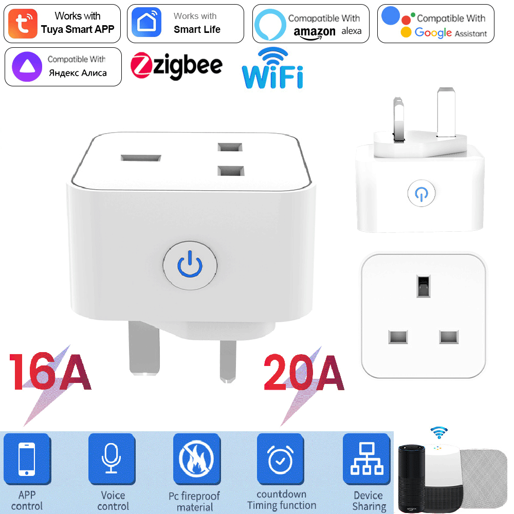 Tuya Smart Socket 16A/20A WiFi - Smart Home Setup 评论和价格