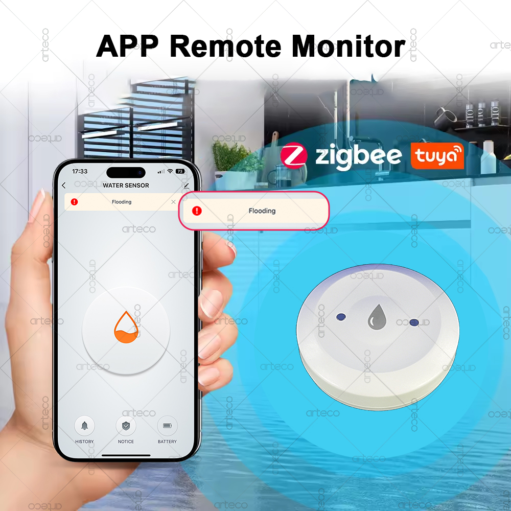 Tuya Smart Zigbee Water Sensor - Smart Home Setup 评论和价格