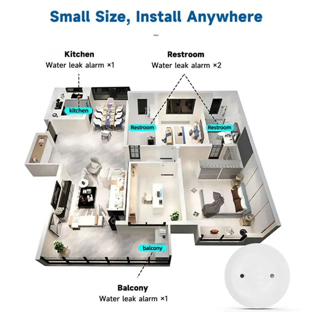 Zigbee Water Leak Sensor for T - Smart Home Setup 评论和价格