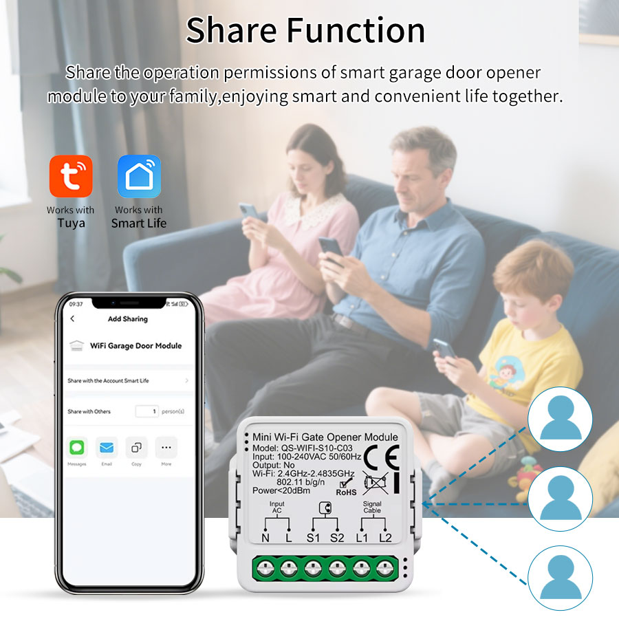 Tuya Smart WiFi or Zigbee Gara - Wireless Door Sensor 评论和价格