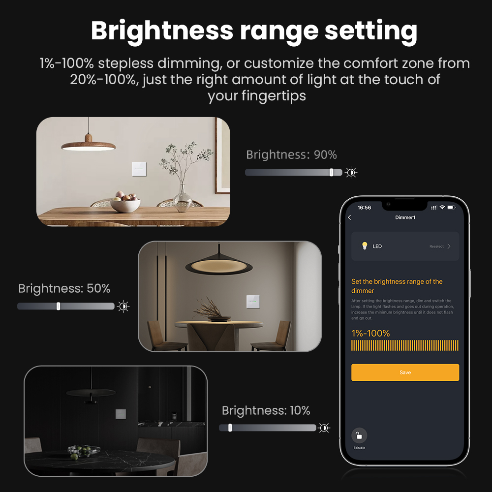 AVATTO WiFi 1/2 Gang Smart Dim - Smart Home Tuya 评论和价格