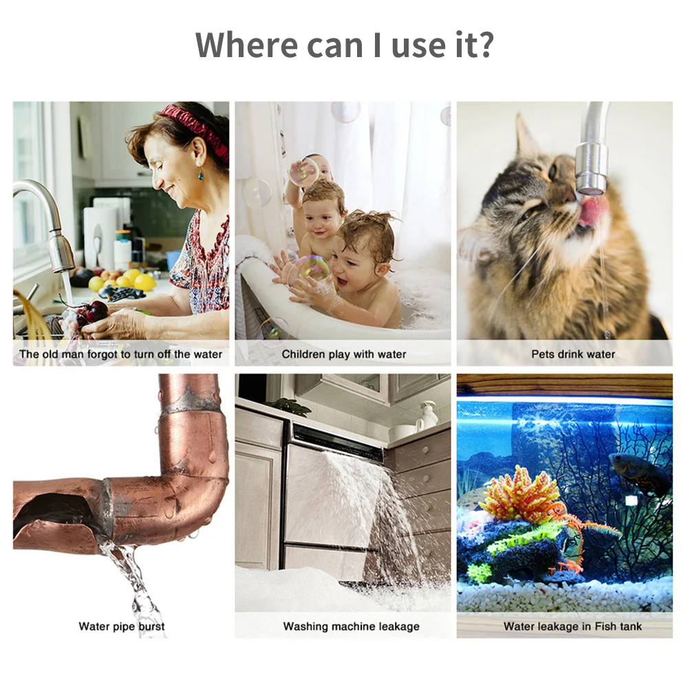 Tuya WiFi Zigbee Water Sensor  - Smart Home Setup 评论和价格