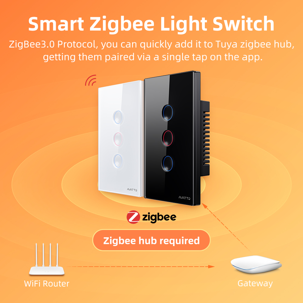 AVATTO 1/2/3/4 Gang ZigBee Sma - Smart Home Tuya 评论和价格