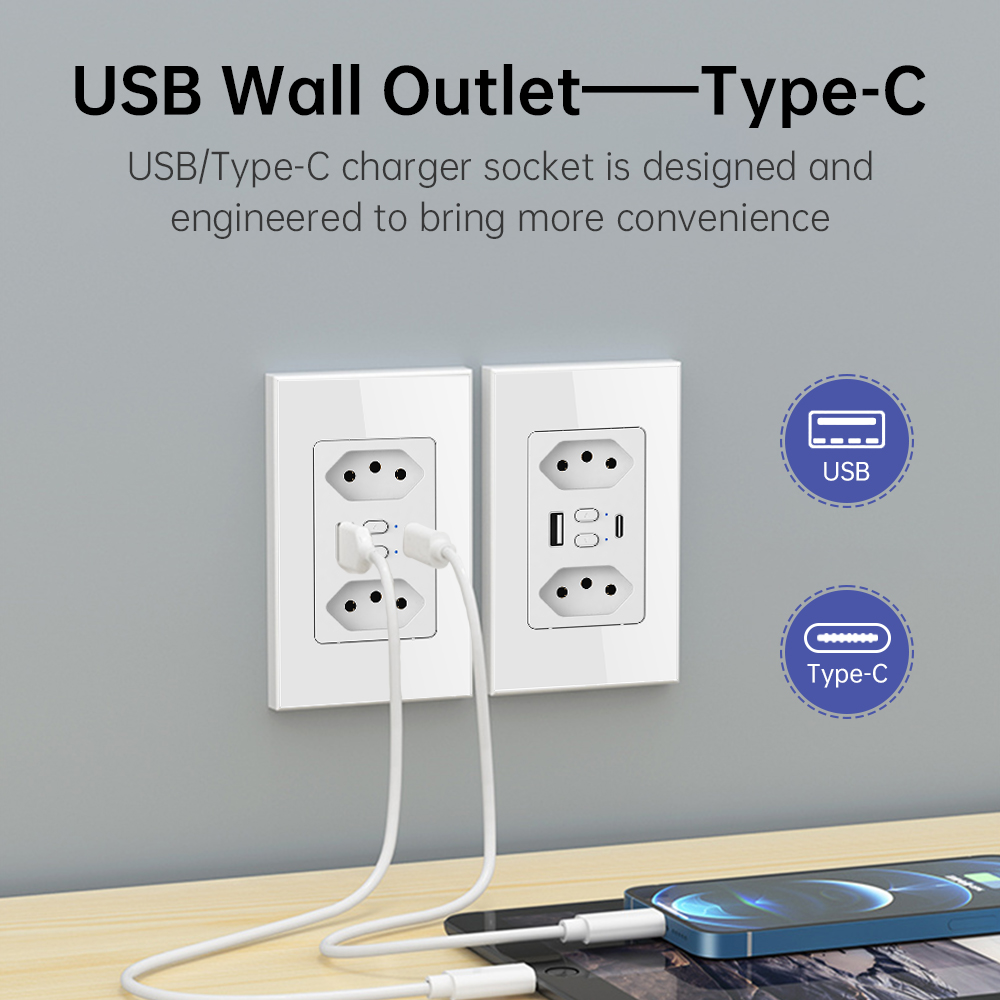 MANHOT Wifi Smart Brazil Socke - Smart Home Energy 评论和价格