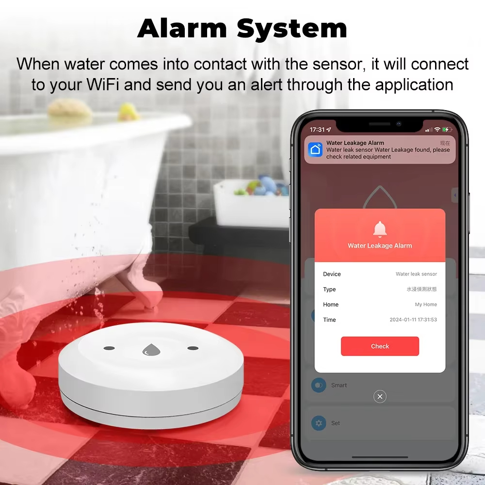 Tuya ZigBee 3.0 Water Leak Det - Smart Home Setup 评论和价格