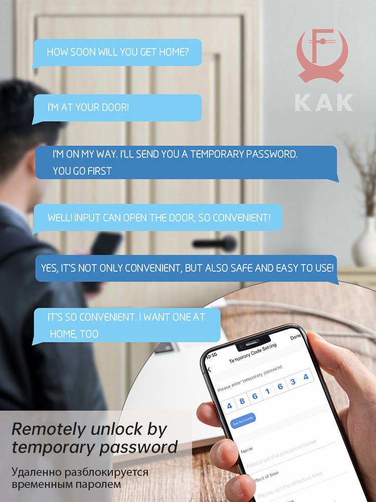 KAK Smart Fingerprint Door Loc - Smart Home Registration 评论和价格