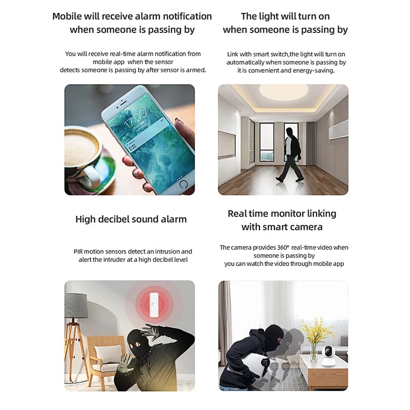 Tuya WiFi Zigbee PIR Motion Se - Smart Home Ir 评论和价格