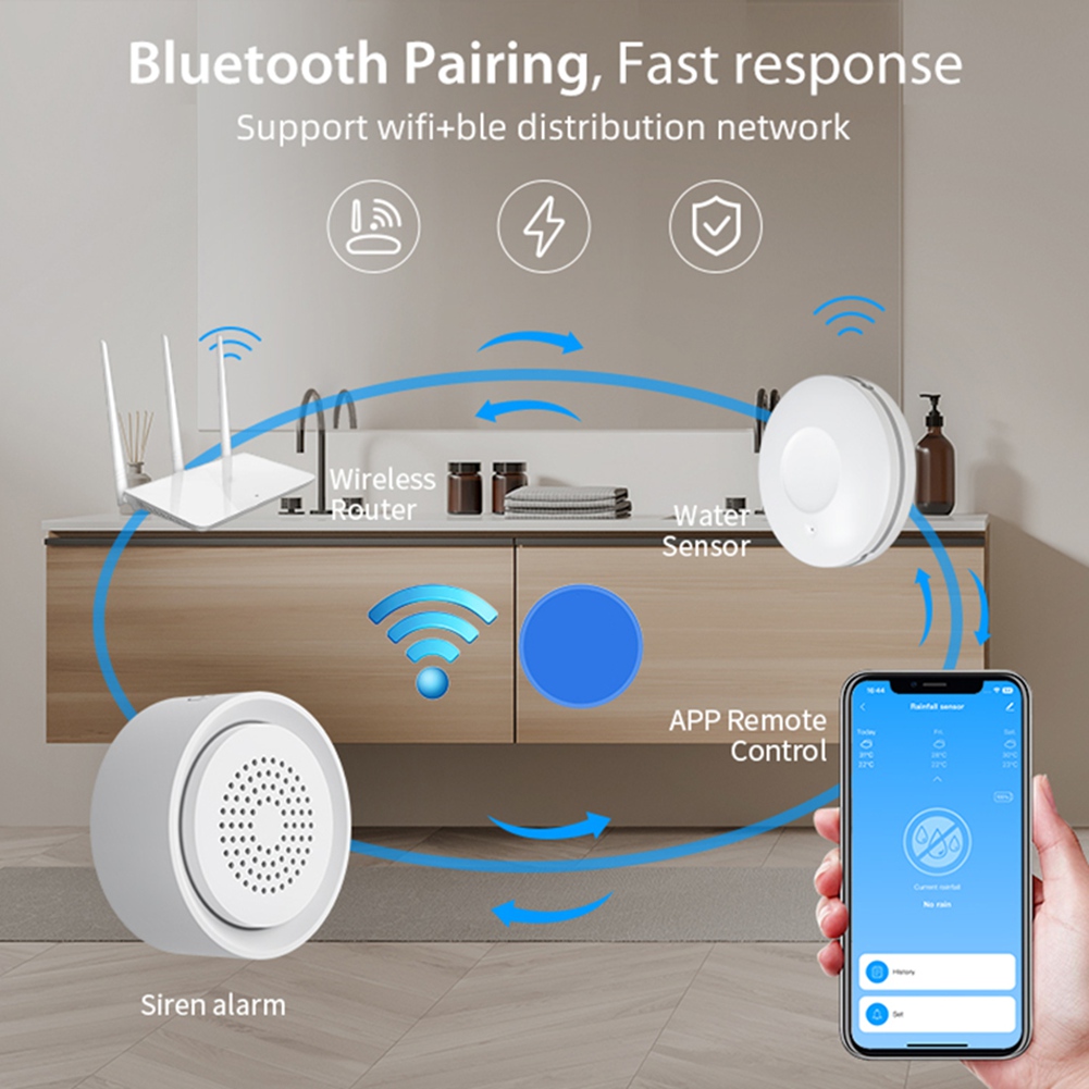 BTLIFE-Flood Detector With Sir - Home Automation Kit 评论和价格