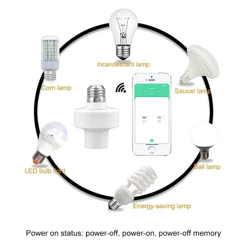 Tuya Smart E27 Socket Switch A - Smart Home Tuya 评论和价格