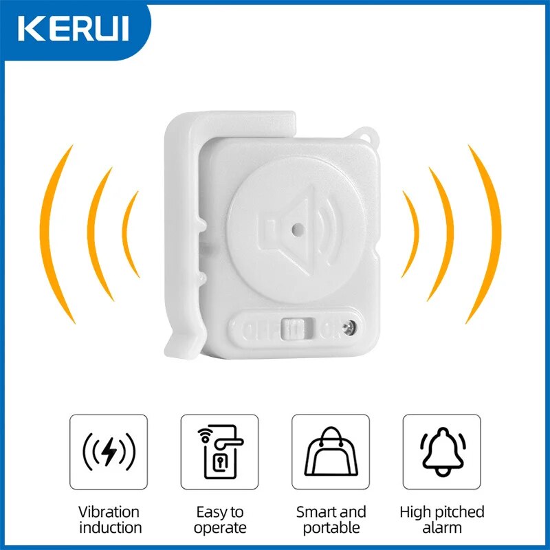 KERUI Wireless Vibration Alarm - Wireless Door Sensor 评论和价格