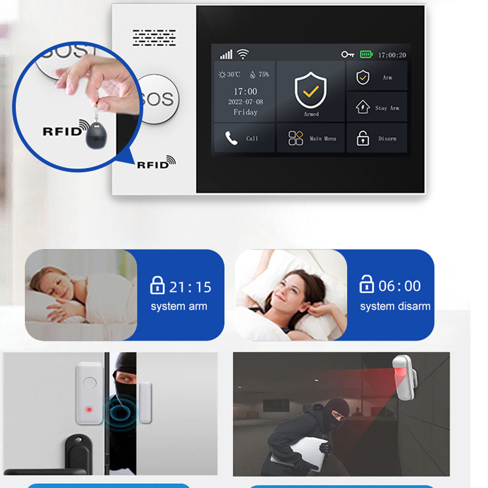 PGST 4G Tuya Smart Home Alarm  - Home Automation Kit 评论和价格
